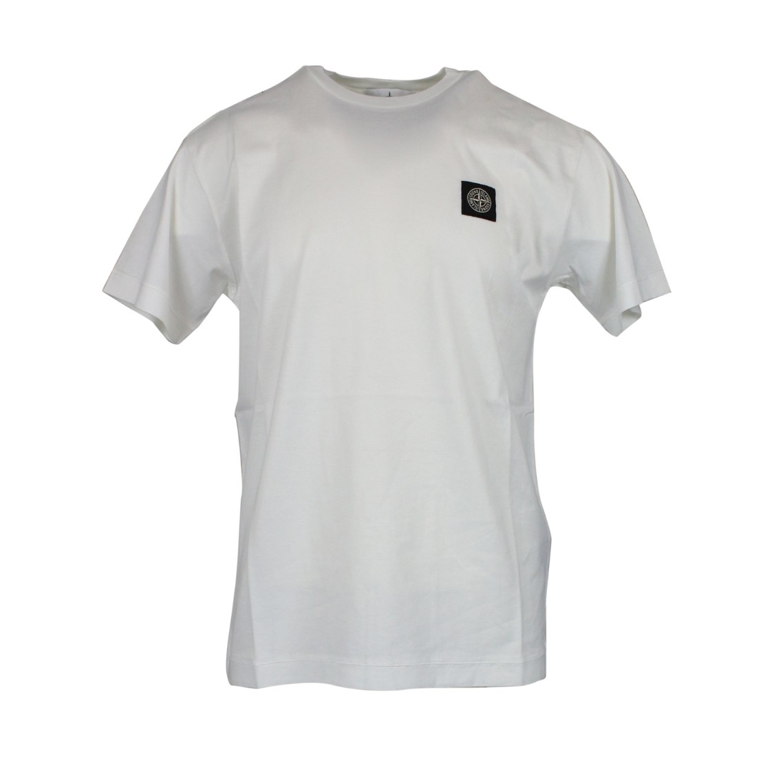 shop STONE ISLAND  T-shirt: Stone Island t-shirt mezza manica bianca.
Jersey di cotone tinto in capo .
Patch logo Stone Island sul davanti.
Regular fit.
Made in Europe.. 721 524113-V0093 number 3491068